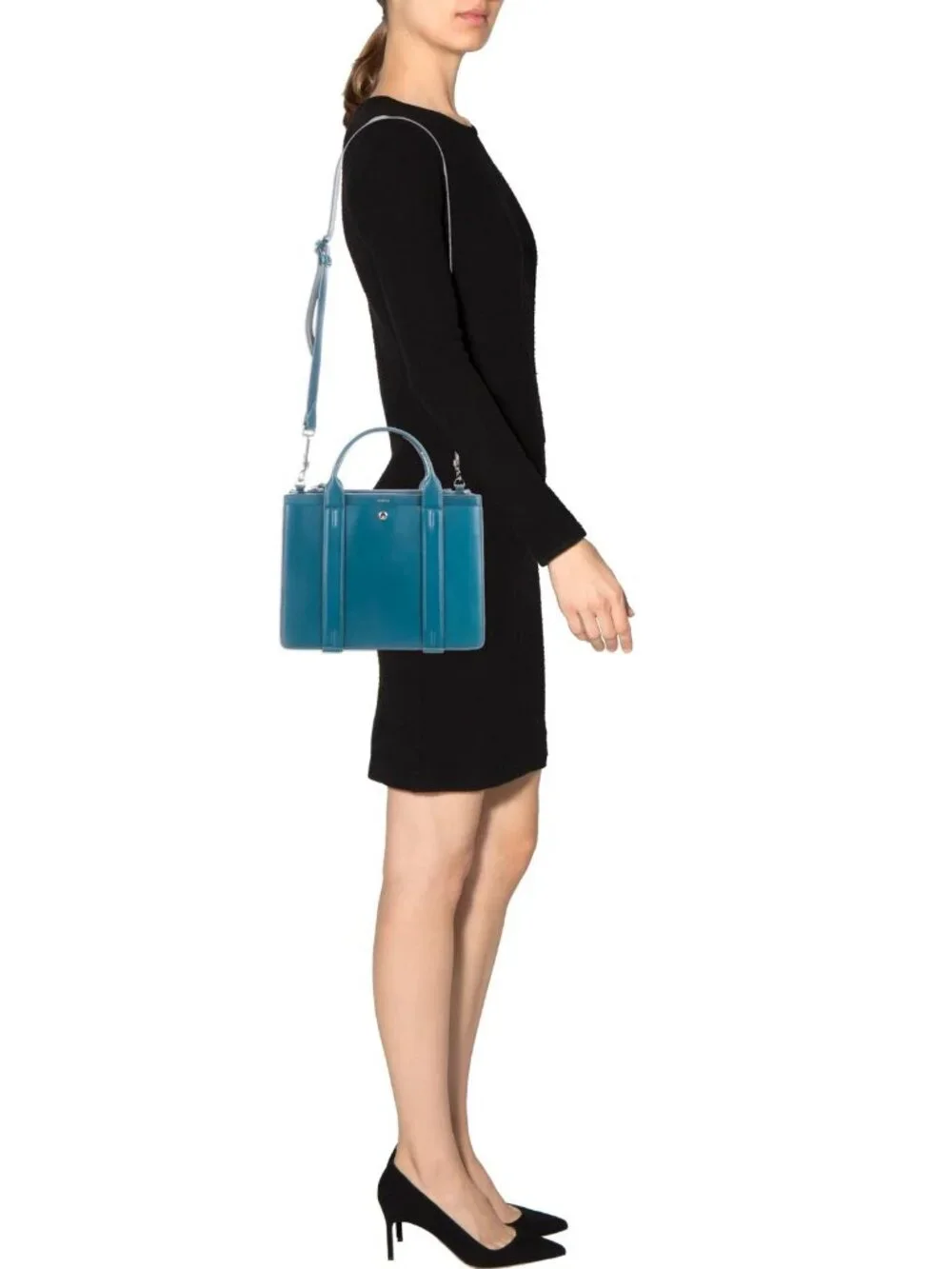 Theory Mini West Satchel Leather Purse